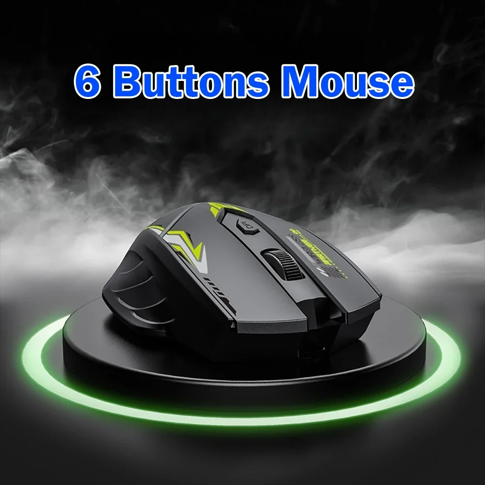 KEBIDUMEI 2.4G Bluetooth 5.4 Wireless Mouse 6 Keys Silent Rechargeable Mouse Ergonomic Gaming Mice For Computer Laptop Macbook view 5