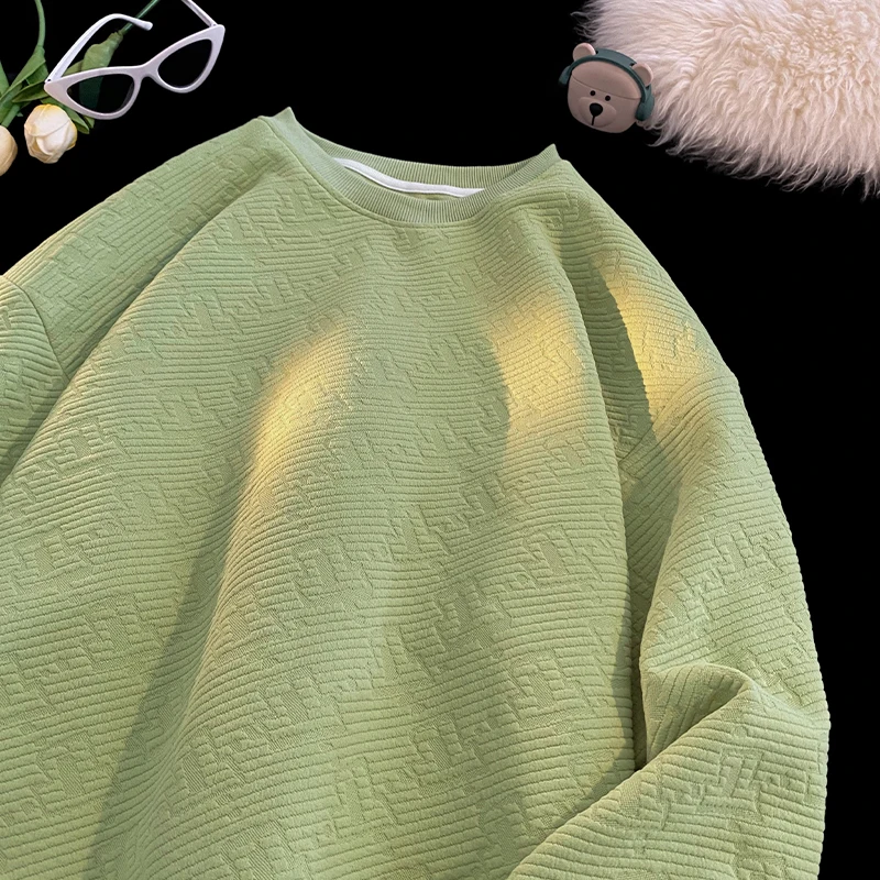 

Свитшот с принтом авокадо, круглый вырез, весна-осень, повседневный, удобный, дышащий, антибактериальный, уличный стиль для пар