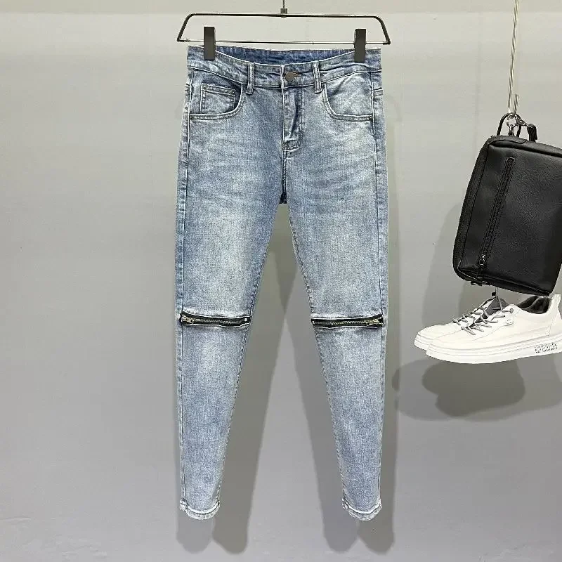 

Cropped Male Cowboy Pants 2025 Fashion Clothes Y2k 2000s Trousers New in Stacked Korean Y 2k Vintage Cheap Kpop Xs Men's Jeans