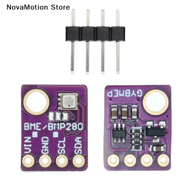 [NM]3in1 BME280-3.3V BMP280-5V Digital Barometric Pressure Altitude Sensor I2C/SPI High Precision Humidity Temperature Module