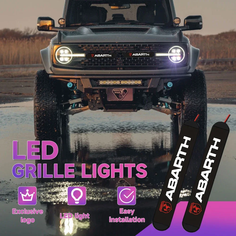 

LED Mid-Net Clip Daytime Running Warning Light Auto Accessories For Abarth UNO Astra Bravo Panda Linea Freemont Strada Doblo