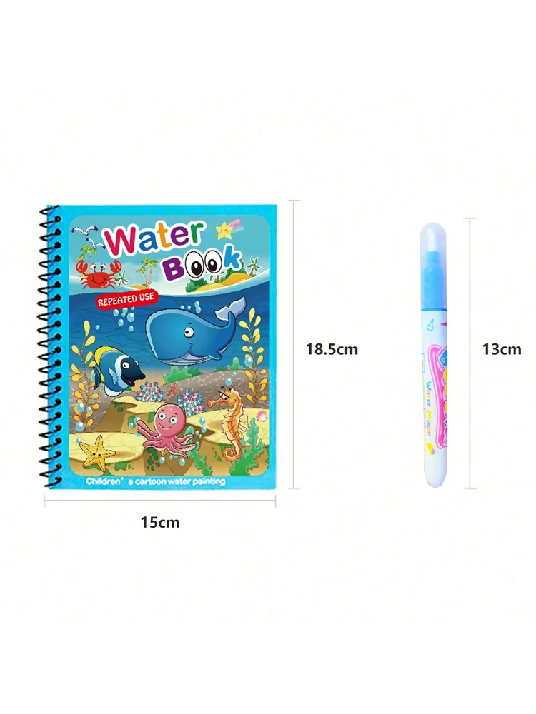 Montessori Reusable Water Painting Book - Eco-Friendly Art Montessori Reusable Water Painting Book - Eco-Friendly Art - Image 2