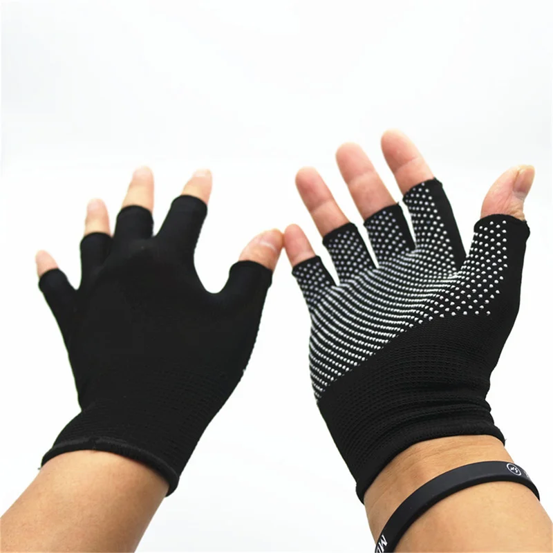 Half Finger Gym Gloves para homens e mulheres, esportes ao ar livre, Yoga Exercise