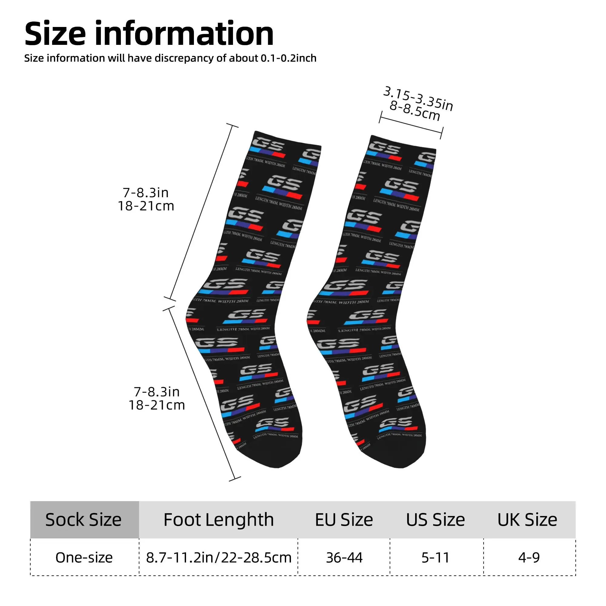 Custom G-GSES Motor Racing  Men's Crew Socks Unisex Kawaii Motorcycle Racing Spring Summer Autumn Winter Dress Socks