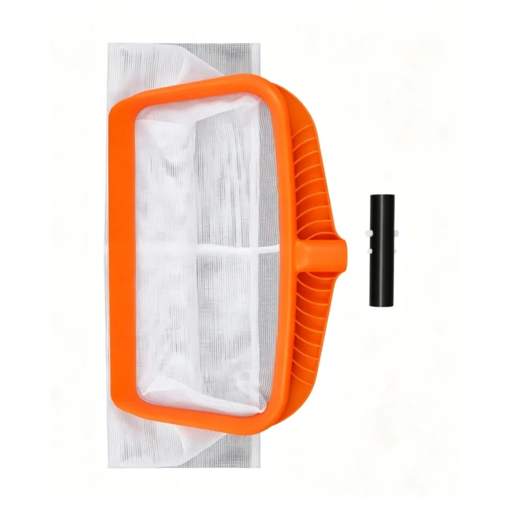 Pool Leaf Scoop Net Made of Plastic and Mesh for Swimming Pool and Fishpond Cleaning Detachable Handle Configuration