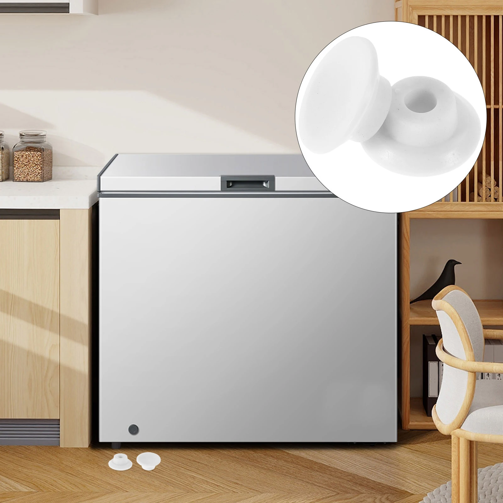 

2Pcs Rubber Freezer Drain Plug Universal Round Hole Stopper Leak Prevention Refrigerator Drain Hole Plug Flexible Expansion