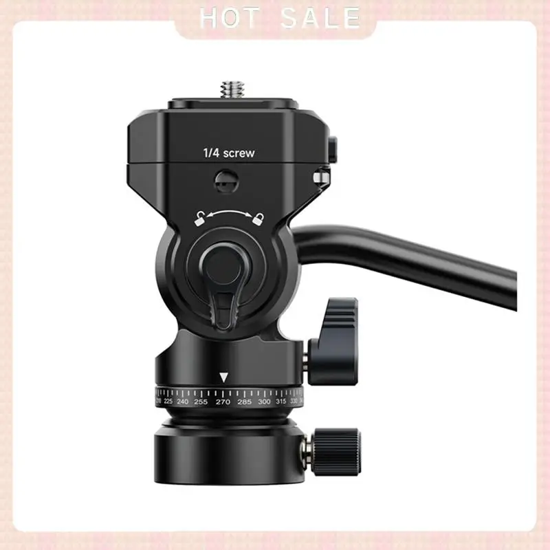 24-Hour Delivery Ulanzi U190 II Uka Fluid Tripod Head Quick Release Ball Head Max Load 4KG With 1/4'' 3/8'' Screw Hole For Video - Image 4
