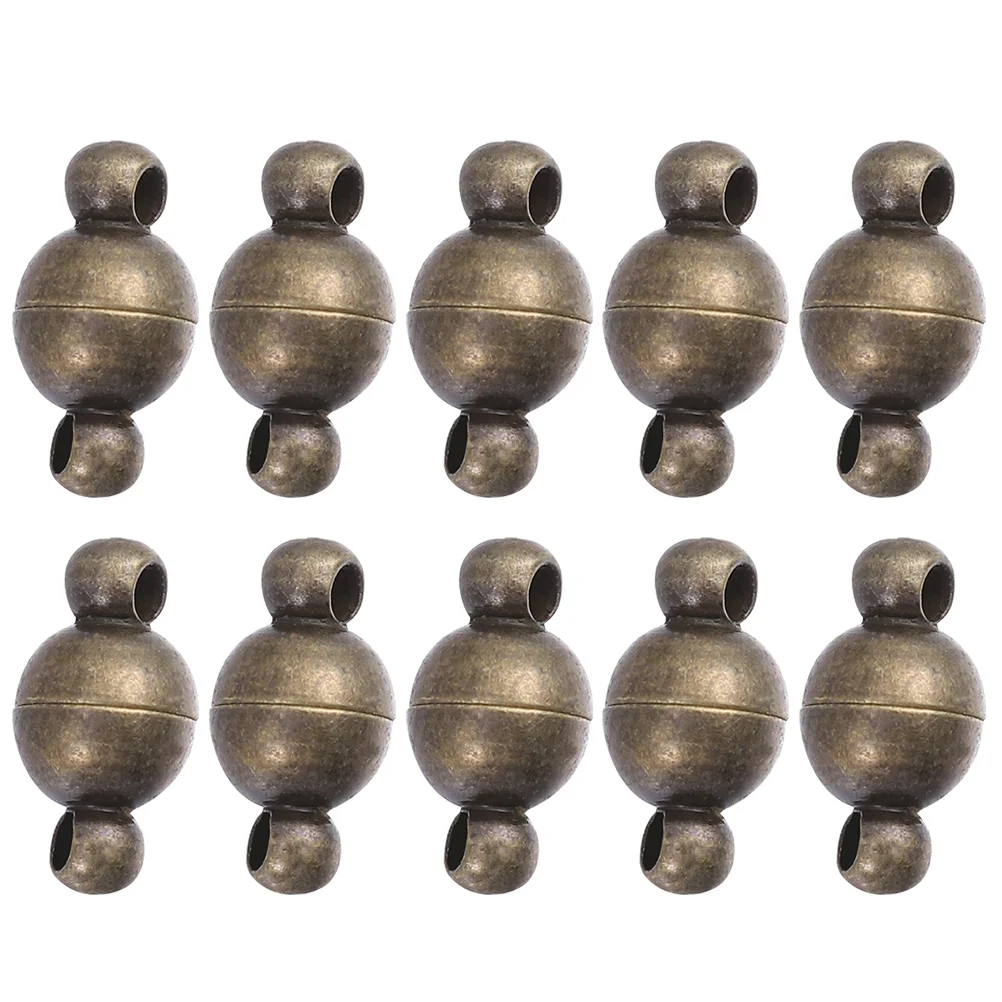 

10 PCS Bracelet Lobster Clasp Magnetic Accessories Necklace Gold Golden Jewelry