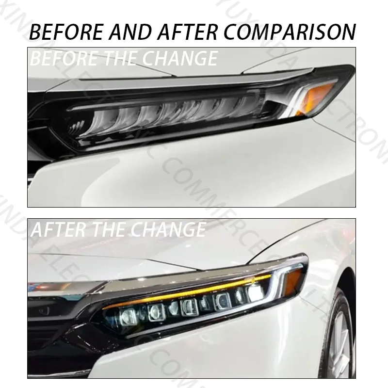 High Quality Headlight Lamp Assembly For Honda Accord Car Front Light Modified American Version Suitable 2018-2020