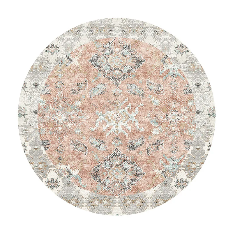 Vintage Pastoral Style Carpet Bohemian Style Carpet Living Room Bedroom Cloak Room Easy To Clean Non Slip Mat Home Decoration