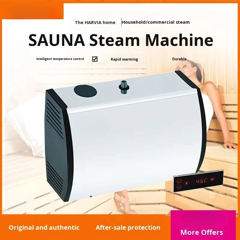 Modern Stainless Steel Sauna Steam Generator with Transom Windows Home Commercial Steam Machine Total Solution Equipment