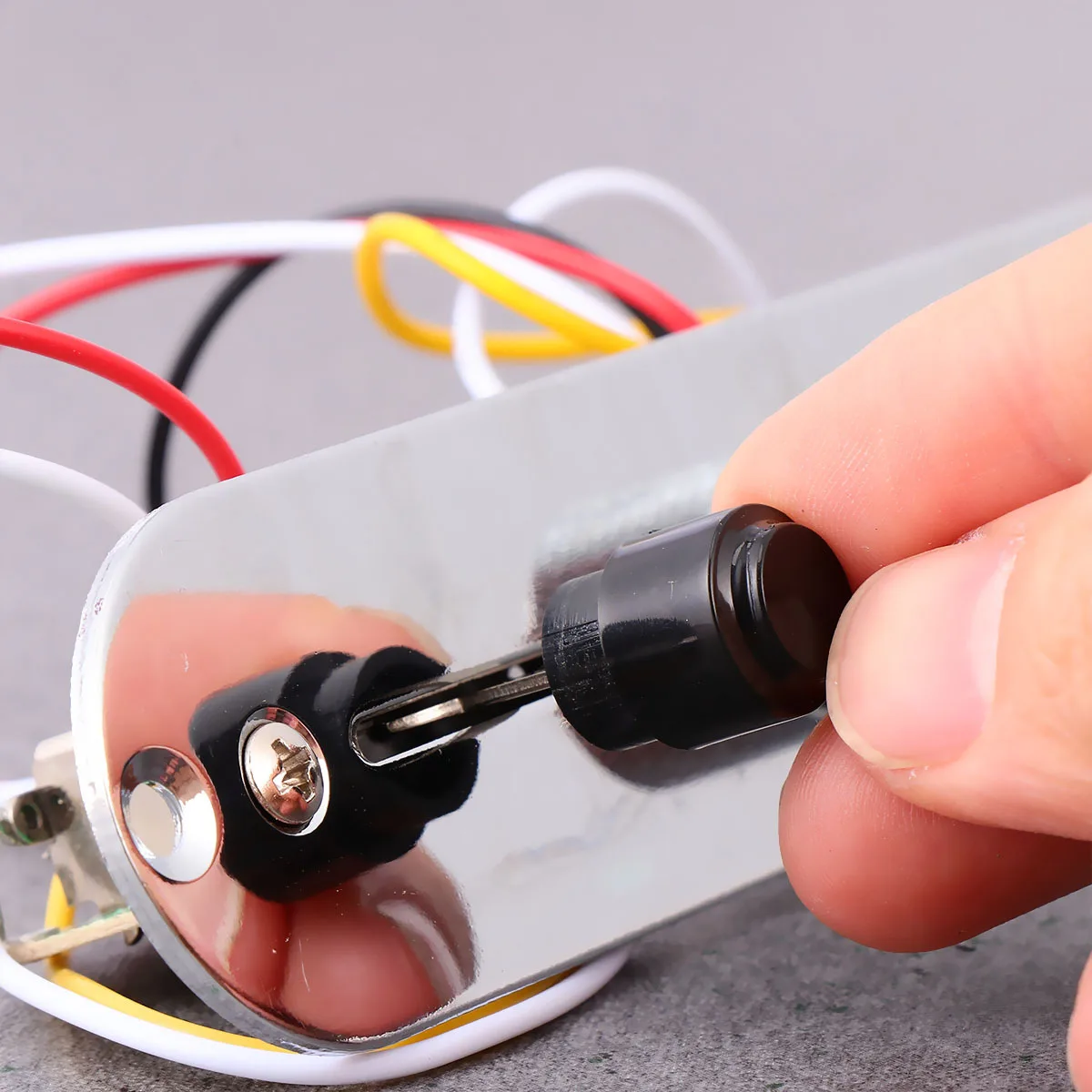 

Wire Guitar Control Board Guitars Wiring Harness Silver Plate Compatible for Telecaster