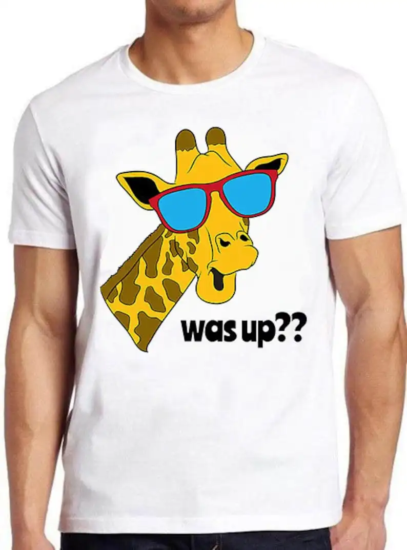 

Giraffe Animal Zoo Cute Funny Animal Meme Gift Tee Gamer Cult Movie Music T Shirt 710