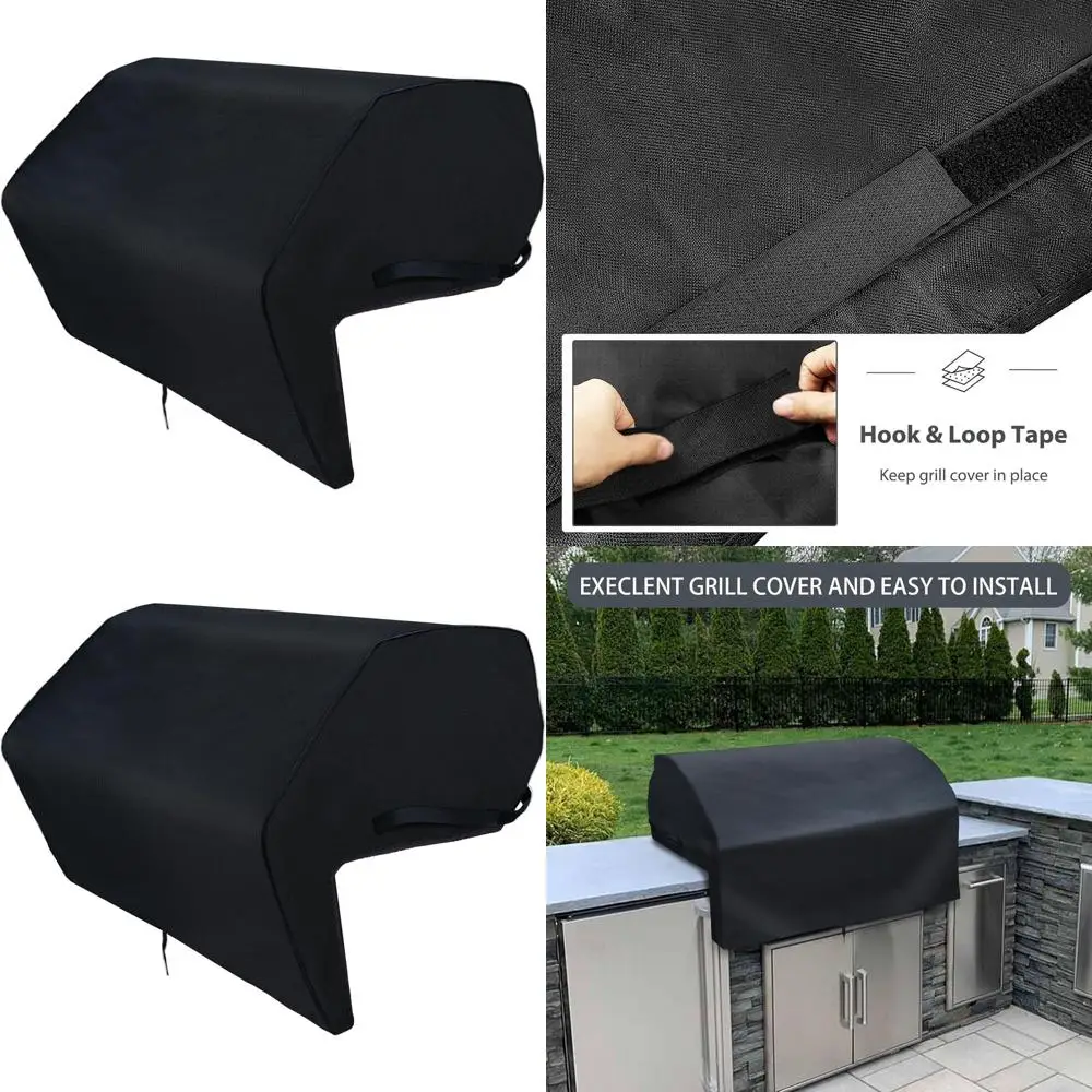 

42 Heavy-Duty Grill Cover for Built-In Alfresco, Wolf, Lynx, and Twin Eagles Grills - Black Top Replacement