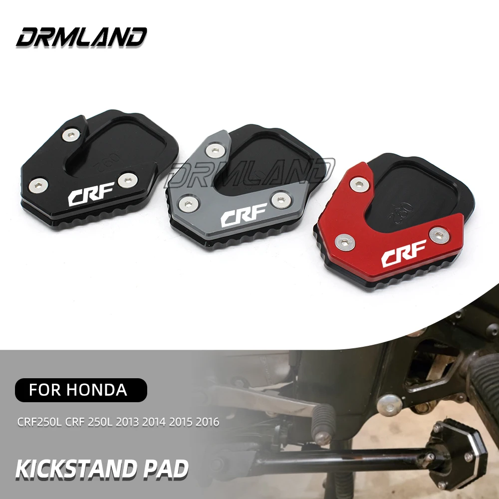 

For Honda CRF250L CRF 250L 2013-2016 Motocycle Accessories Kickstand Pad Extension Foot Side Stand Support Plate Enlarge Stand