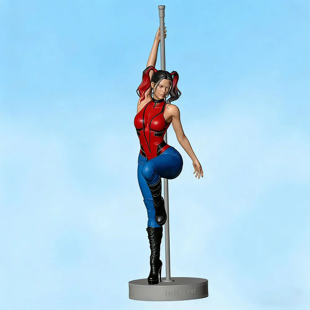 1/24 Sexy Girl Resin Model Kits GK Mini 3D-gedruckte graue Modellfigur DIY-Puppe unmontiert und unbemalt