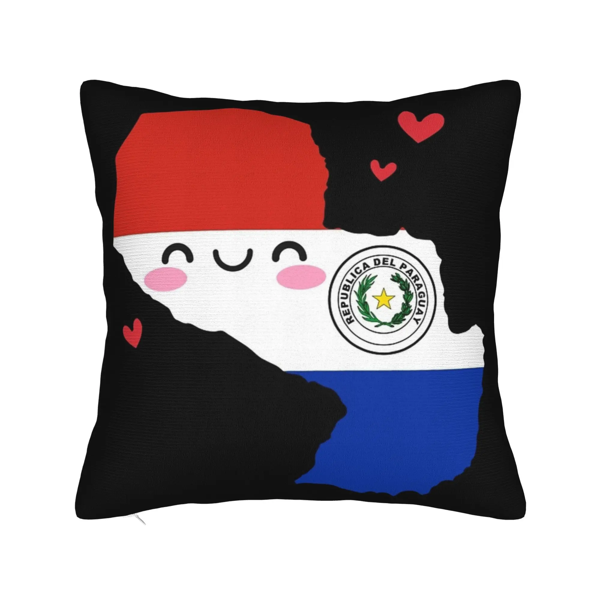 Decorative Pillowcase Paraguay Flag Stuff Car  Pillow Case Cover Zippered Multi-Size