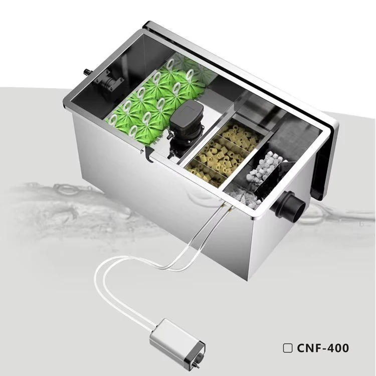 Eco-Friendly Stainless Steel Bio-Filter Pond Filter Stainless Steel Biochemical Filter Aquarium Pond Bio Filter System