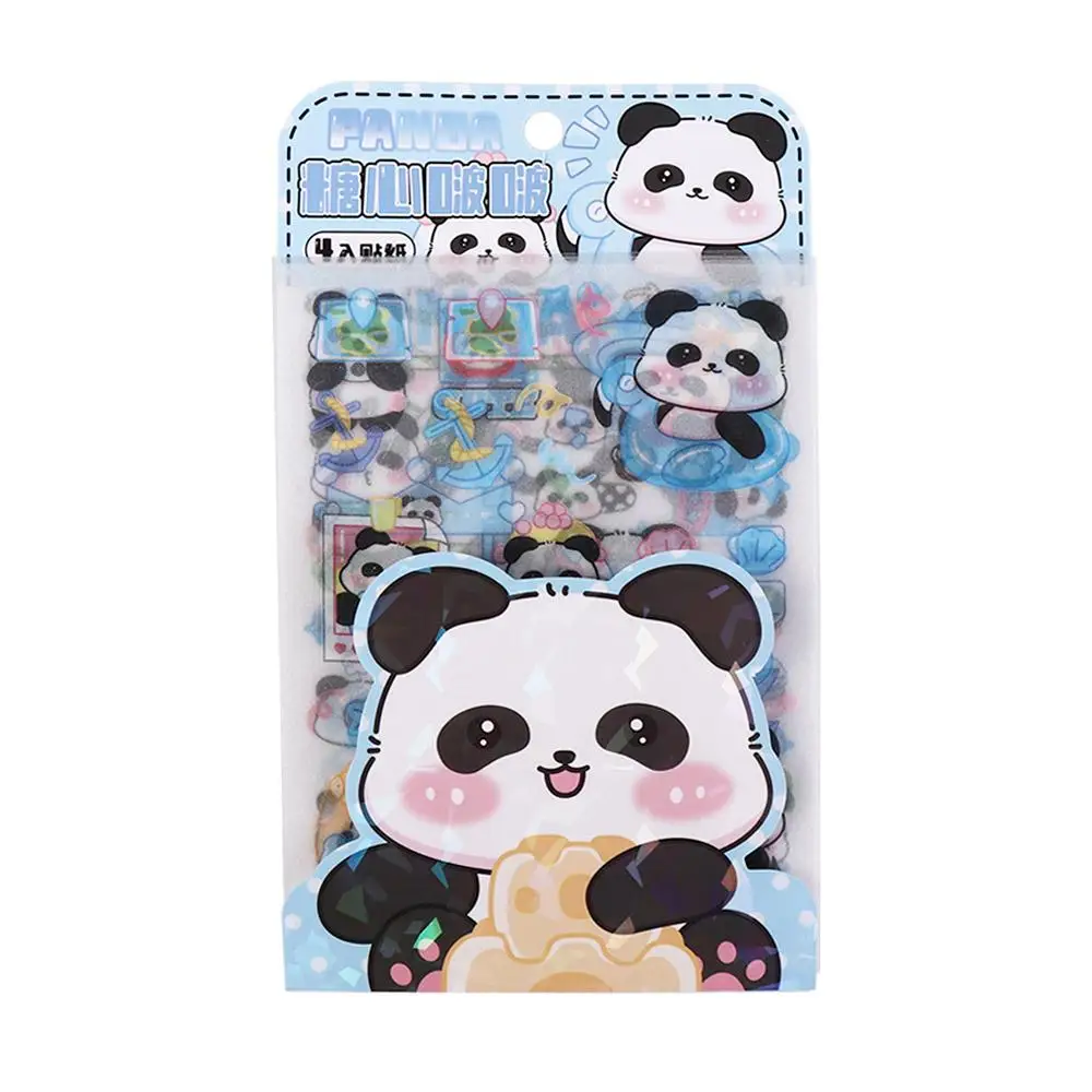 น่ารักตลก Kawaii PANDA สติกเกอร์กระดาษแฟชั่นการ์ตูน PANDA สติกเกอร์ DIY สัตว์สติกเกอร์ตกแต่งเด็กวัยหัดเดิน