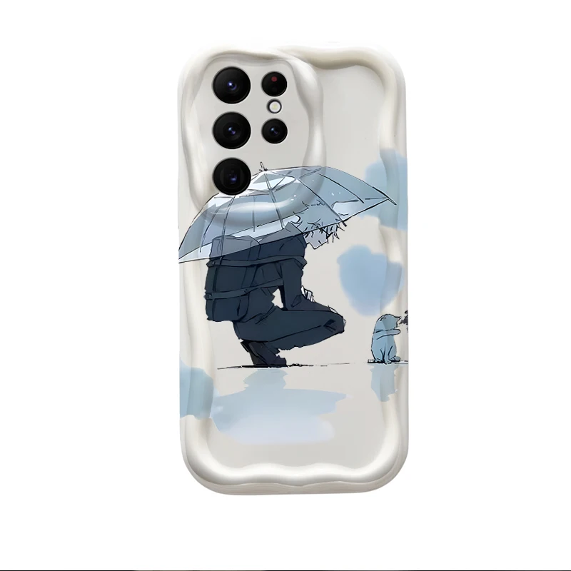 Jujutsu Kaisen Satoru Gojo Custodia morbida per telefono per Samsung Galaxy S25 S24 Ultra S23 S22 S21 S20 Plus FE A56 A36 A26 Shockproo Cover