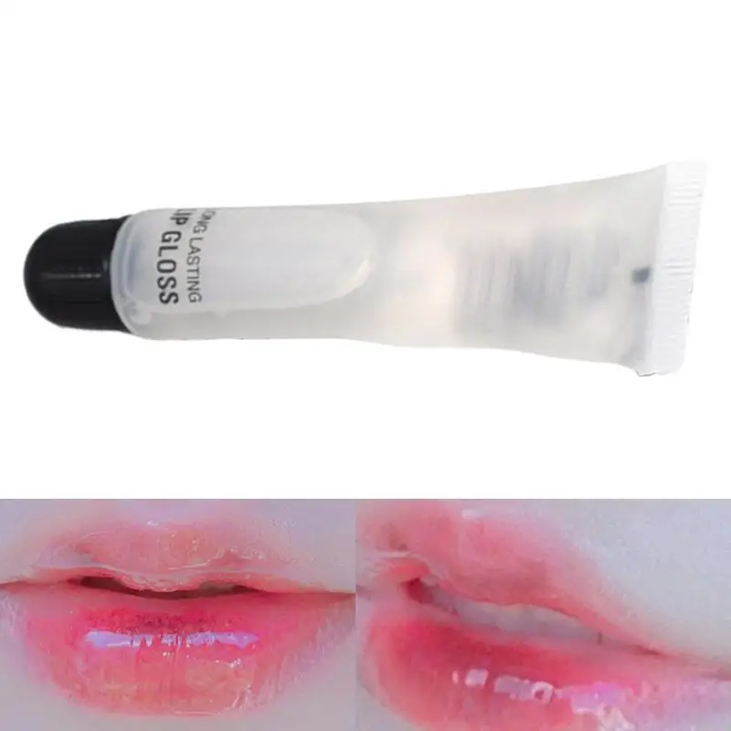 1 pz lucidalabbra con finitura lucida, idratante lucidalabbra carnoso, olio per labbra idratante trasparente non appiccicoso per labbra secche