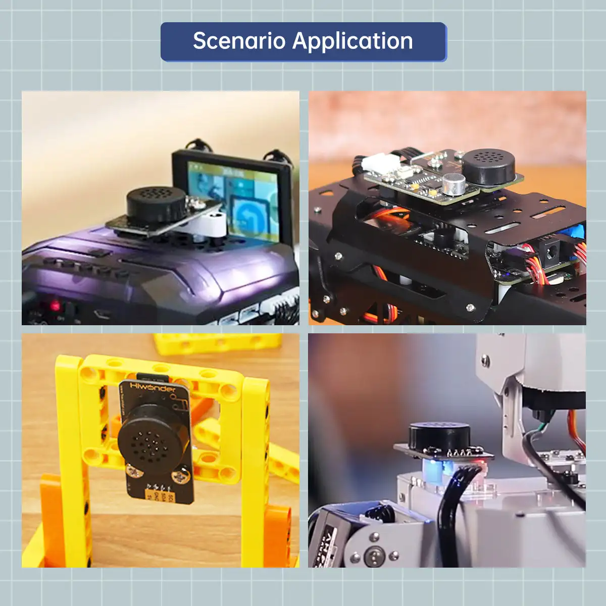 وحدة MP3 Hiwonder وحدة مشغل موسيقى برمجة تدعم بطاقة TF وفك تشفير MP3 WAV