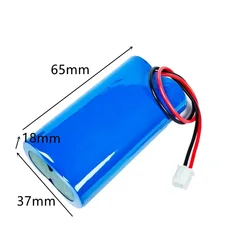 3.7V 6A 1S2P 18650 rechargeable lithium battery with protection board for amplifier speaker 3.7V small appliances+XH2.54-2P plug