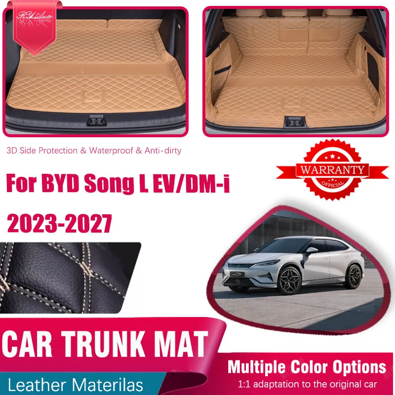 

Car Trunk Mats For BYD Song L DM-i EV 2023 2024 2025 2026 2027 Anti-dirty Storage Pads Cargo Covers Cargo Liner Auto Accessories