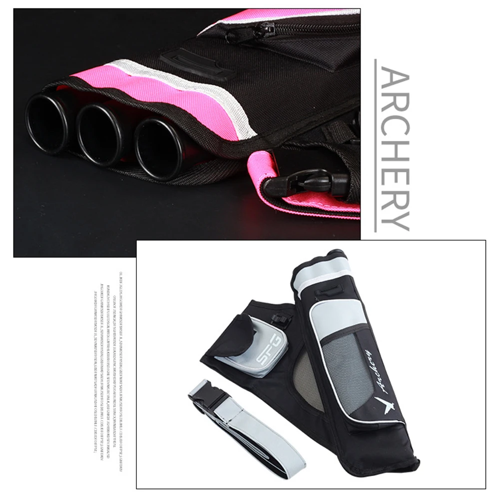 

Oxford Archery Arrow Bags 3 Tubes Waist Hanging Carrying Storage Pocket Holders Professional Archery Arrow Organizer Bag