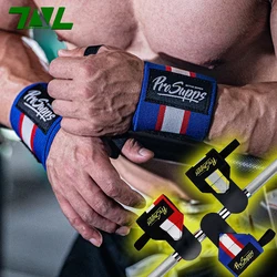 1 Pair Exquisite Wristbands Wrist Brace Support Protection Band Gym Fitness Sport Bracers Grip Strap All for Gym Breathable