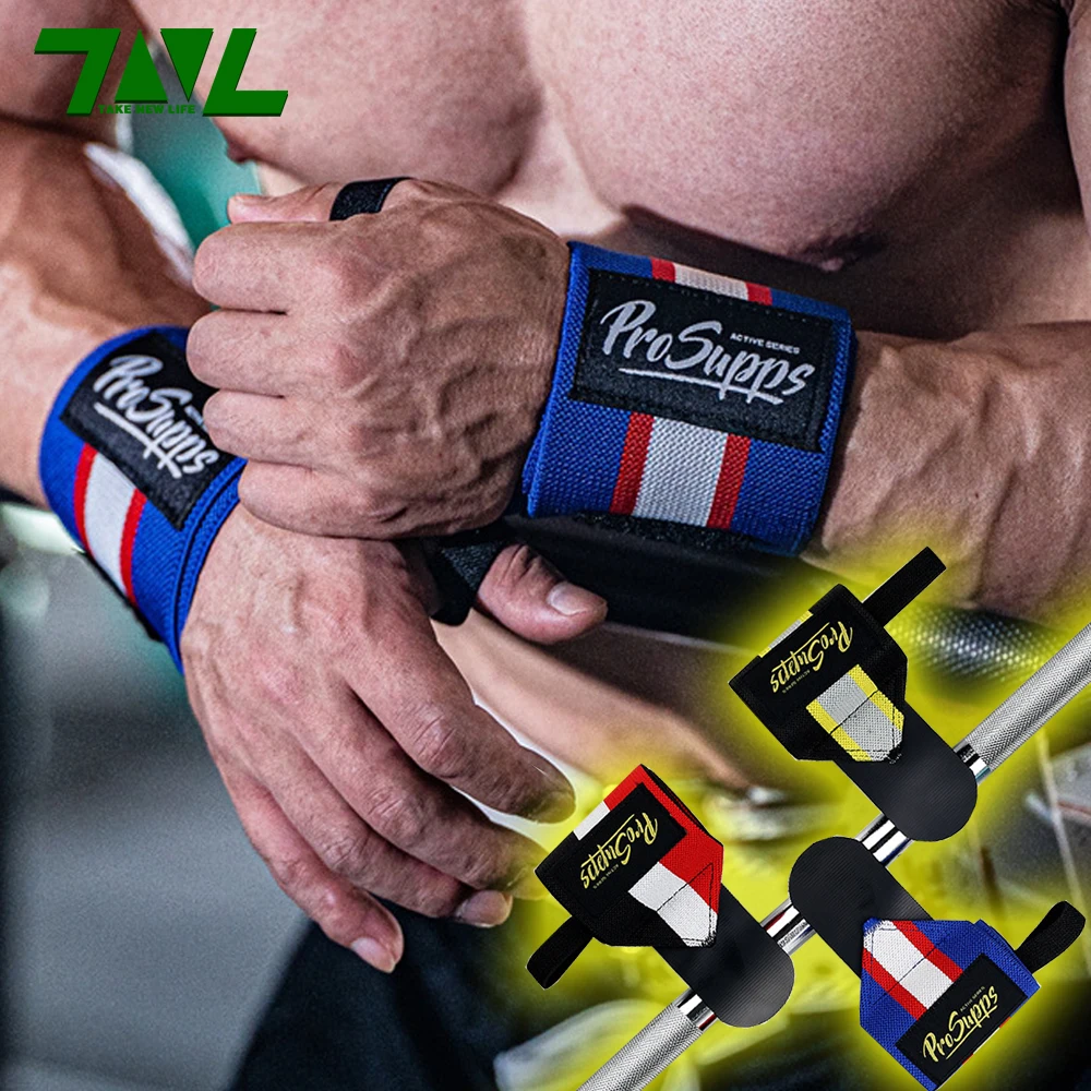 1 Para Wykwintnych Opasek na Nadgarstki, Ochraniacze na Nadgarstki, Taśmy Wspierające, Ochrona, Do Ćwiczeń na Siłowni, Fitness, Sportowe Opaski, Paski Uchwytowe, Oddychające, Idealne na Siłownię