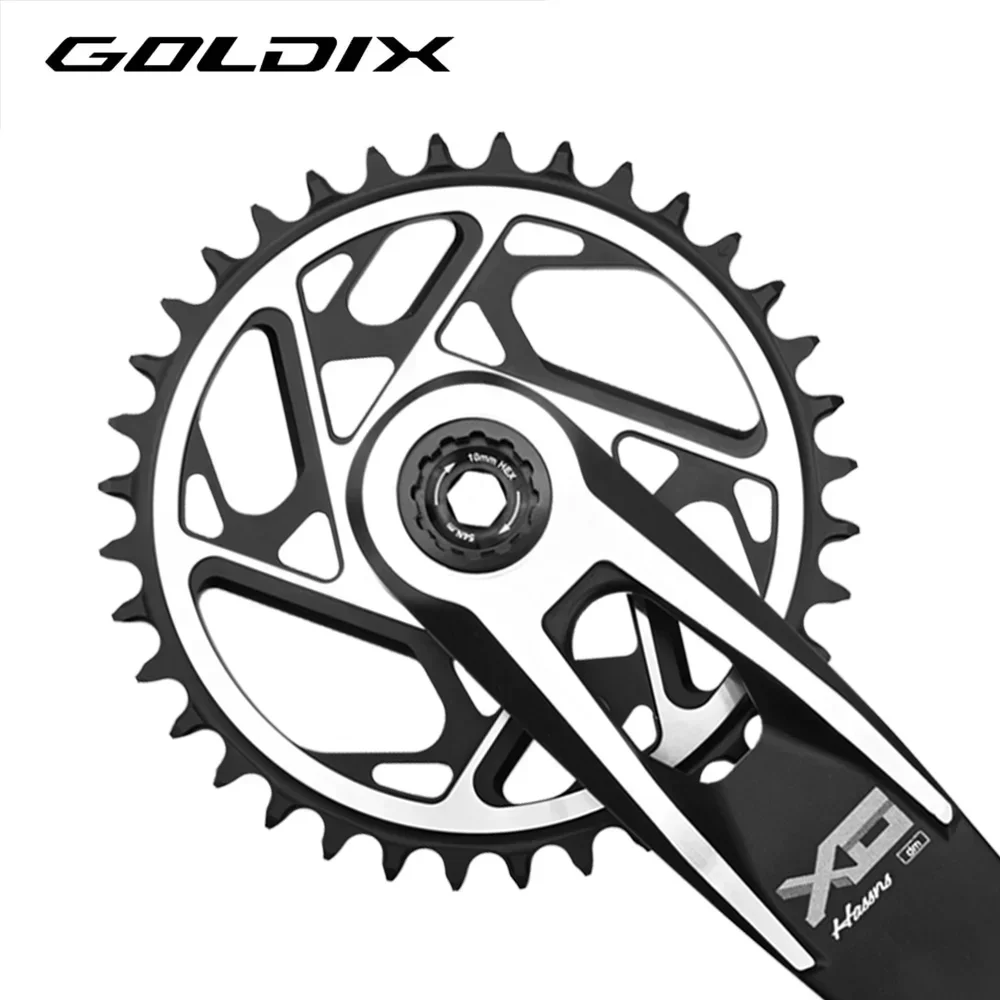 GOLDIX High Strength Narrow Wide Tooth Bicycle Chainring 3Bolt Aluminum Alloy Sprocket 34/36/38/40T for SRAM Bicycle Crank