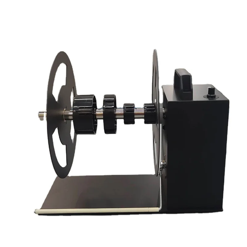 Label Rewinder Synchronous Barcode Printer Rewinding Automatic Rewind & Unwind Label Rewinding Machine up to Label Width 180mm