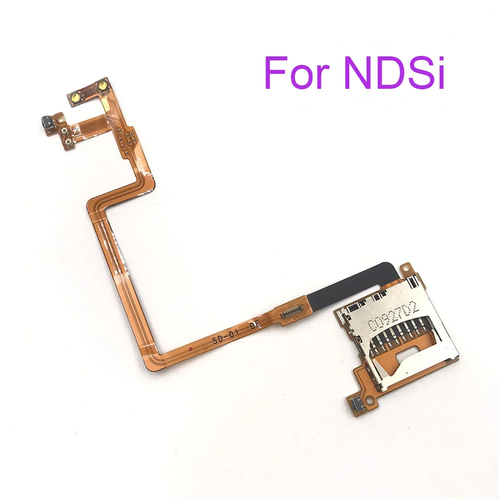 1PC Replacement SD Card Slot Socket L R Volume Button Flex Cable Ribbon Cable For NDSi For Nintendo DSi Repair Cable