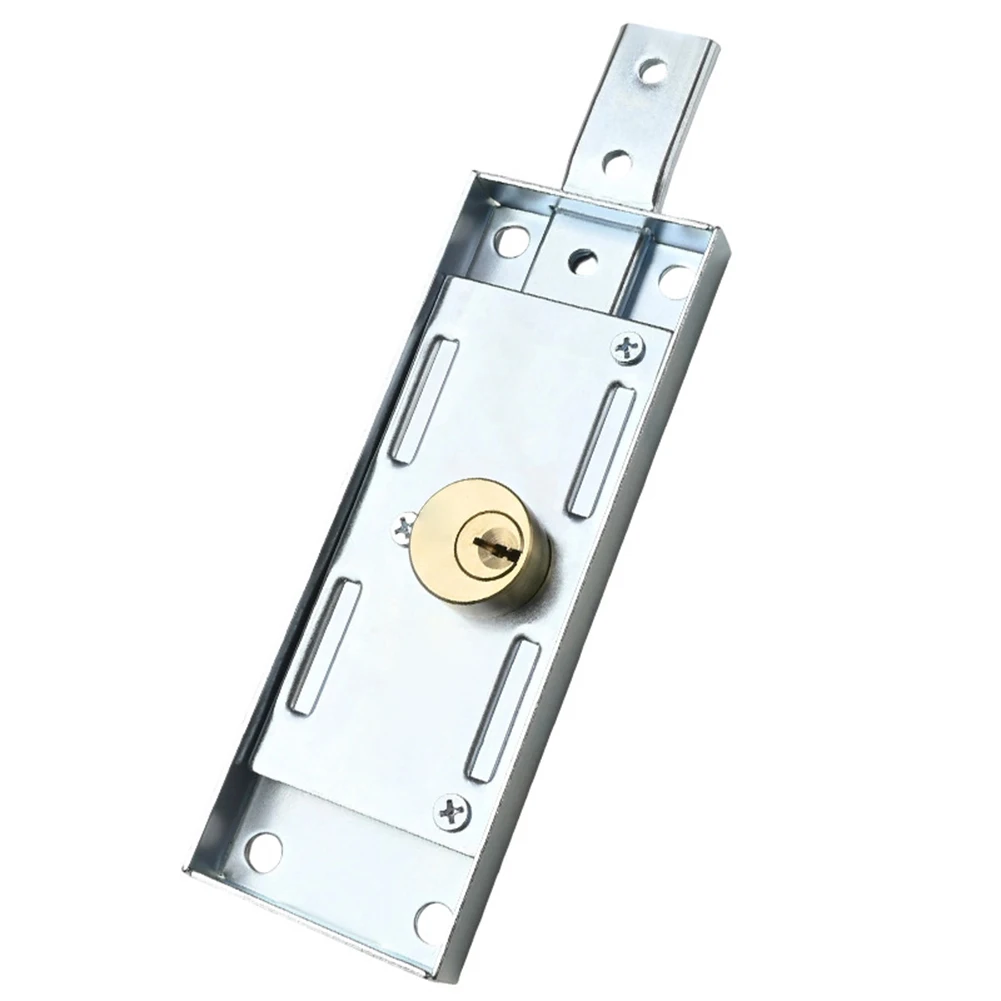 

Замок для гаражных ворот с круглым цилиндром, надежный замок для роллетных ворот, простая установка, с ключом, для средних и нижних роллетных ворот