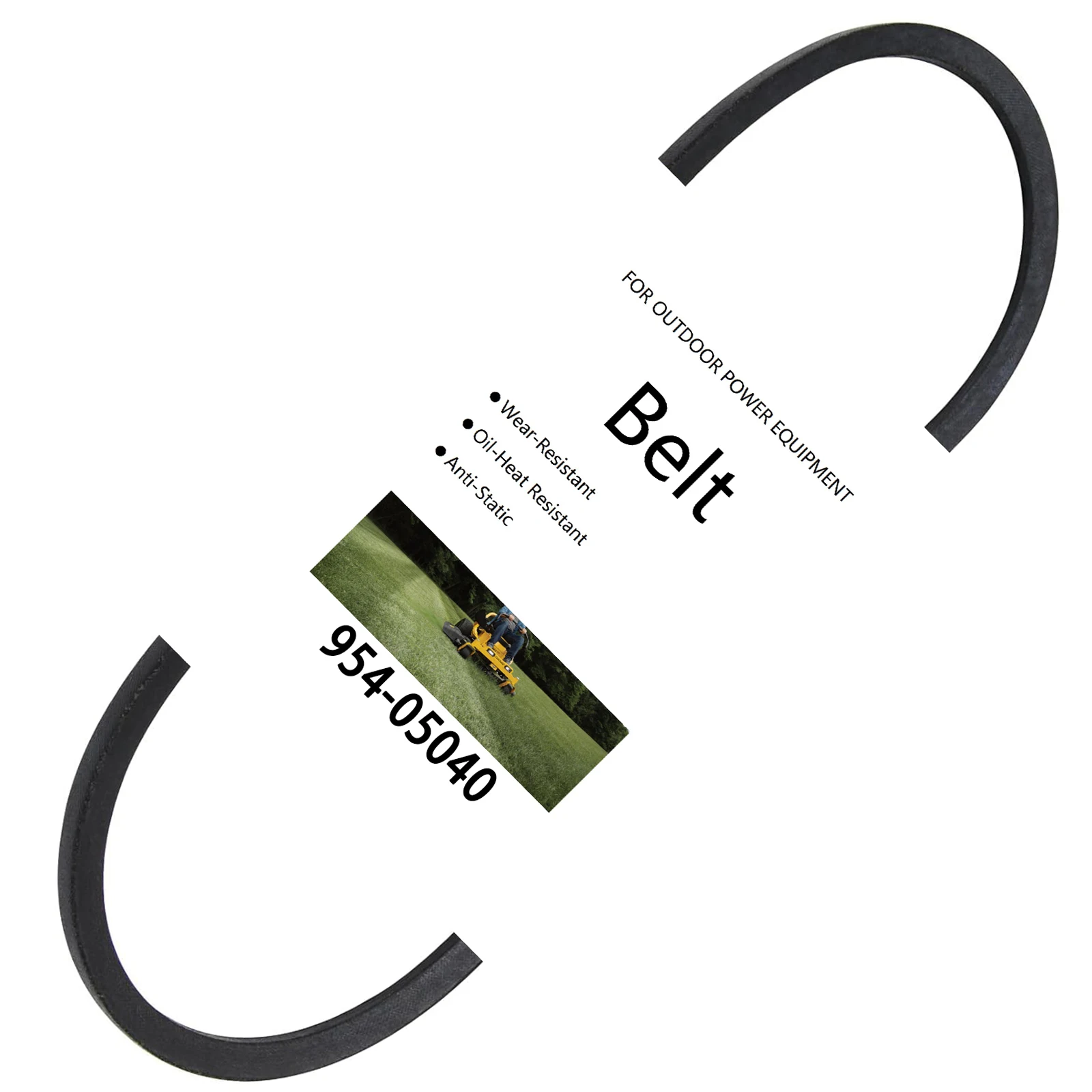 

954-05040 Drive Belt for MTD Craftsman Cub Cadet Troy-Bilt Lawn Tractor, Replaces 754-0241 954-0241A (5/8" x 35 1/4")
