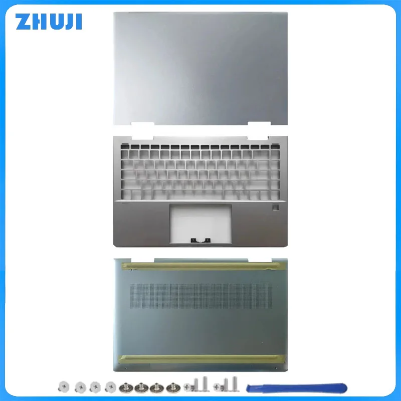 

For Envy x360 14-ES TPN-W158 New Laptops LCD Back Cover Upper Palmrest Top Case Bottom Shell Base Lid N41010-001