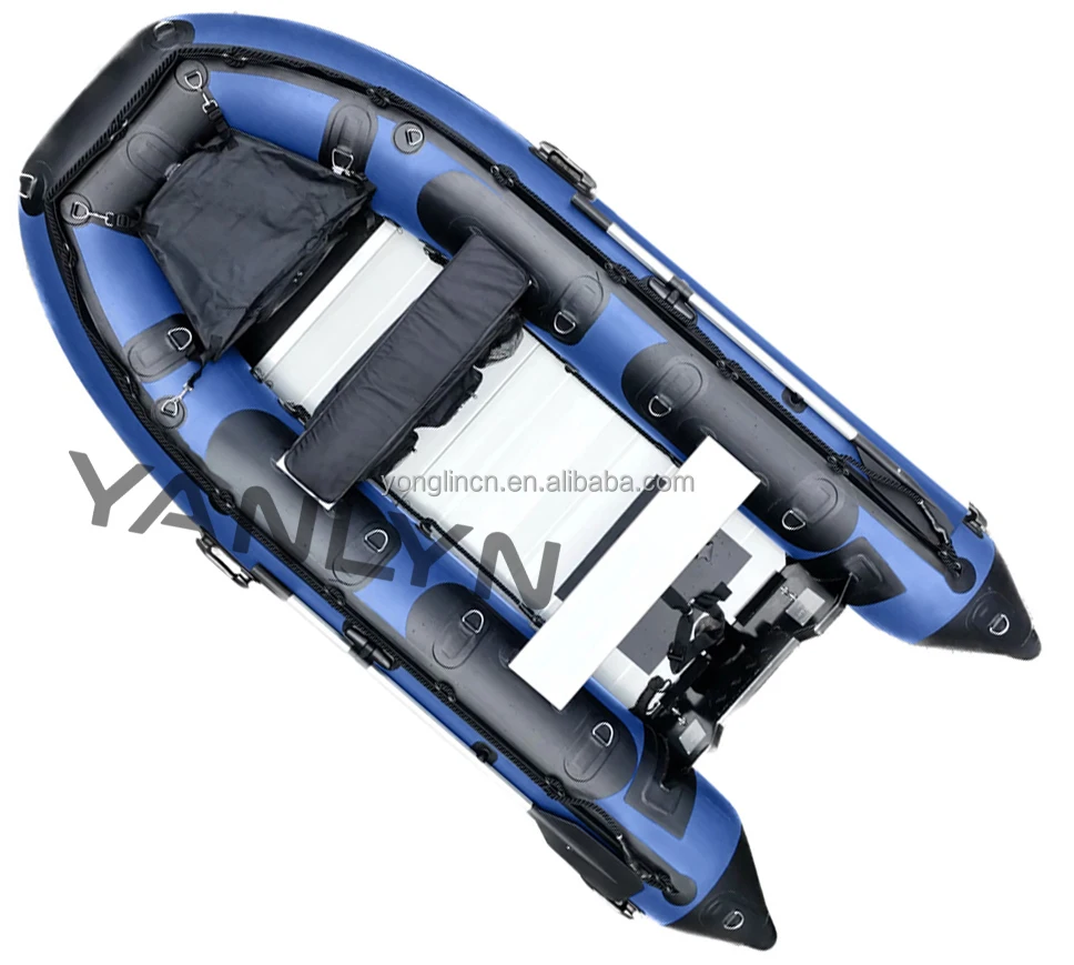 Flash Sale 330cm PVC Blue Inflatable Sailing Dinghy Sport Boat Fishing Boat With Aluminium Floor