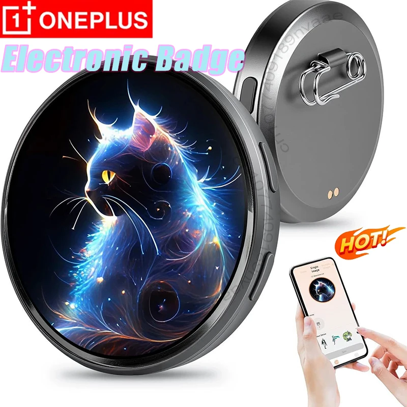 

Электронный значок OnePlus: динамический цифровой дисплей-значок для фанатов аниме, мерч, подарок для отаку и друзей