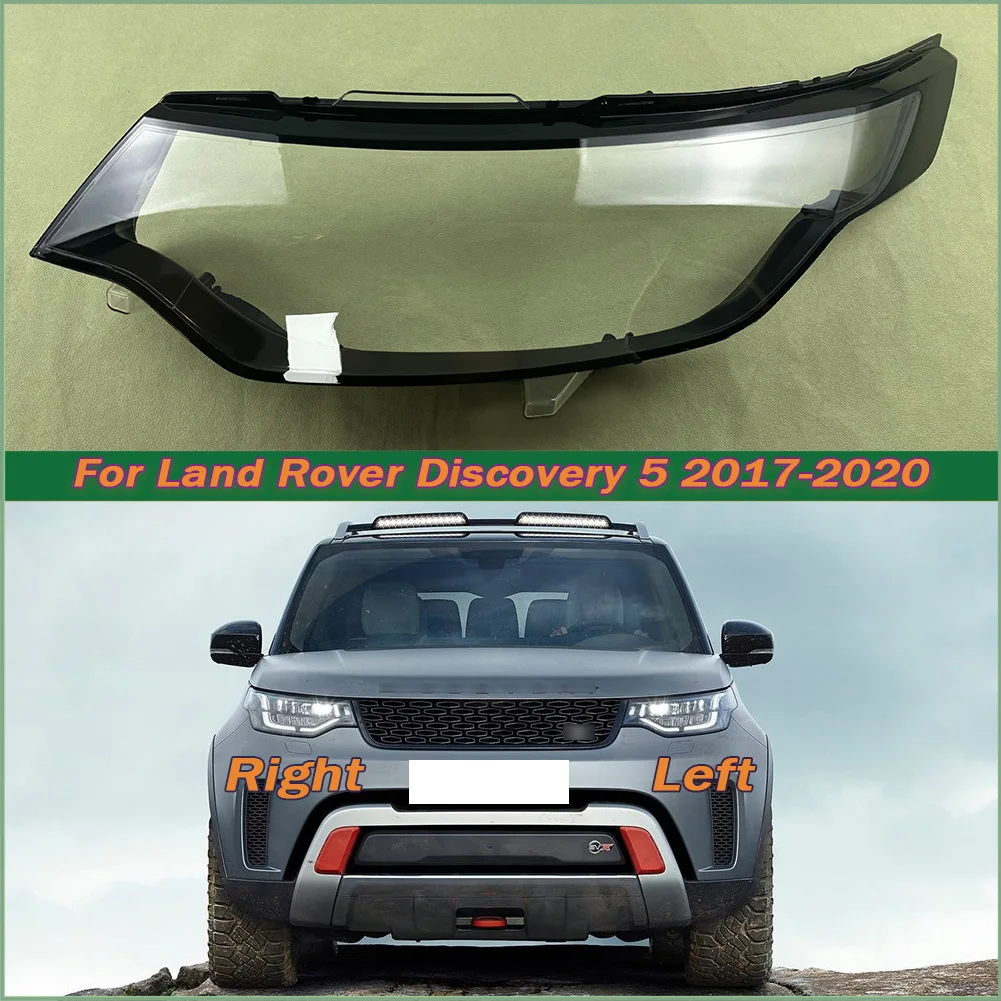 

For Land Rover Discovery 5 2017-2020 Front Headlamp Cover Lamp Shade Headlight Shell Lens Plexiglass Replace Original Lampshade