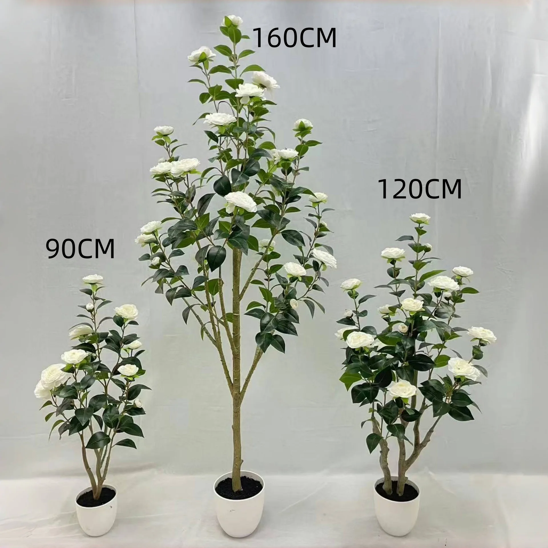 

Simulation tea rose tree greenery indoor fake tree potted plants living room wedding high-end decorative ornaments flooring