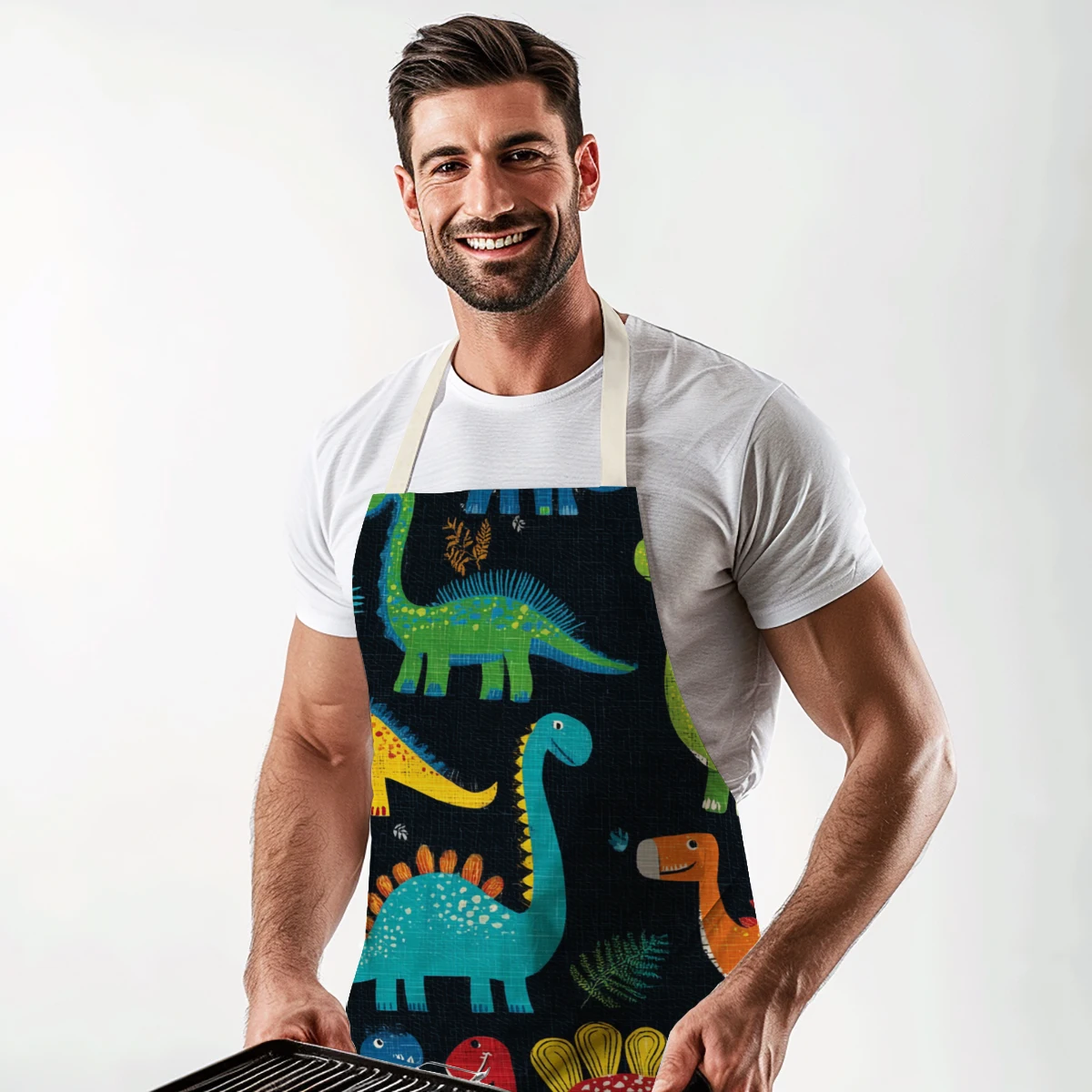 

Яркий полиэстеровый фартук с пузырчатым узором - стильный фартук для готовки и творчества, удобный полиэстеровый фартук для дома, студии и кухни