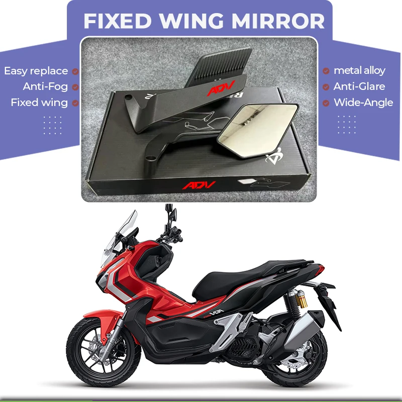 

Upgraded Easy To Replace Motorcycle Fixed Wind Wing Rearview Mirror For ADV PCX HONDA PCX125 PCX150 PCX ADV 350 ADV150 ADV350