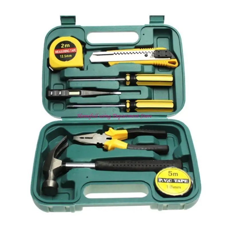9pcs Home Tools Set Basic Home Auto Repair Settr