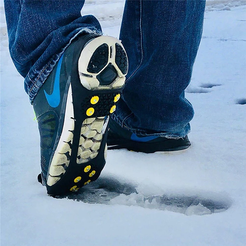 Sport Shoes Cover For Women Men Boots Cover 10-Stud Snow Ice Claw Climbing Anti Slip Spikes Grips Crampon Cleats