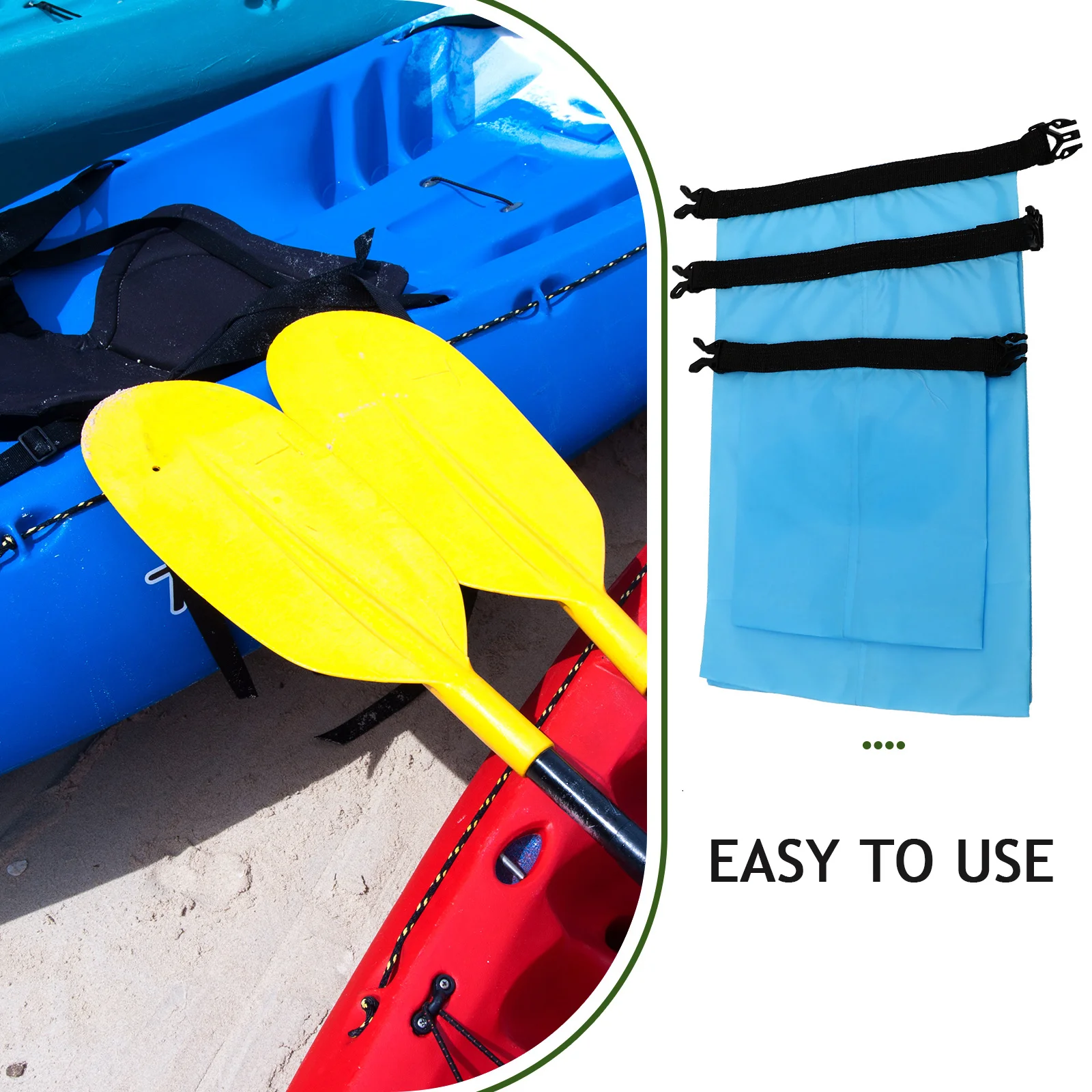 

3pcs 1.5L 2.5L 3.5L Waterproof Dry Bag Roll Top Closure Double Stitched For Camping Boating Kayaking Fishing Outdoor Water