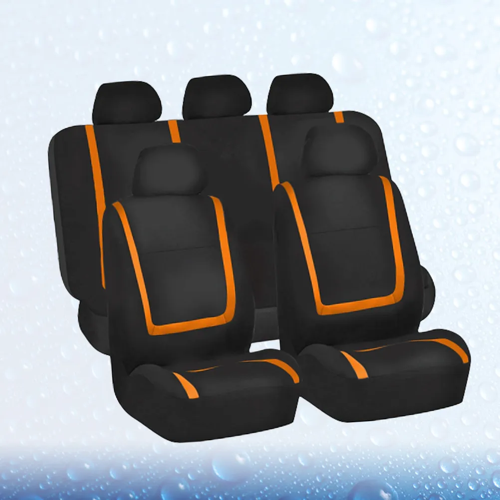 

9Pcs Universal Car Seat Covers Heavy Duty Waterproof Seat Protector Easy Fit Modern Design for Cars Trucks Suvs Auto Interior