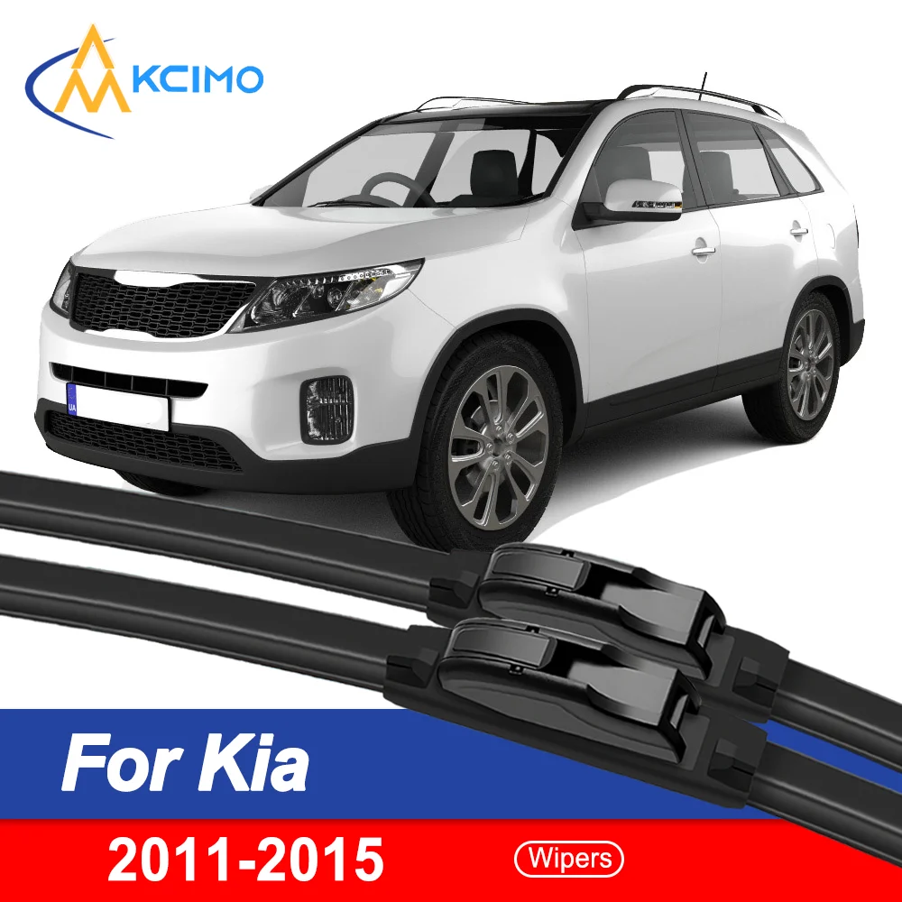 

Engineered for Kia Sorento XM 2011–2015 2PCS Front Wiper Blades All-Season Clarity Durable Construction Optimal Driving Safety
