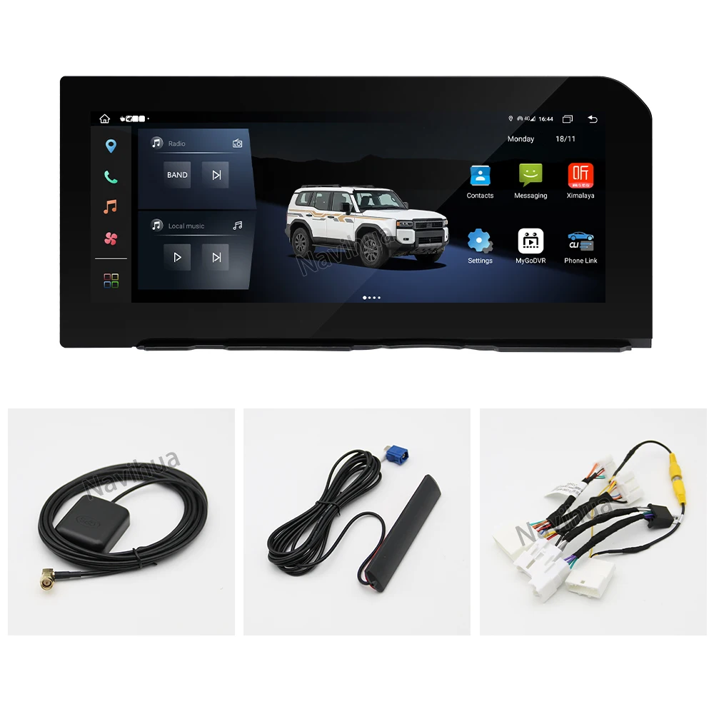 NaviHua for    Prado LC250 2023-2025 12.3 inch Android Car Radio GPS Navigation Multimedia Player Accessories Carplay Stereo