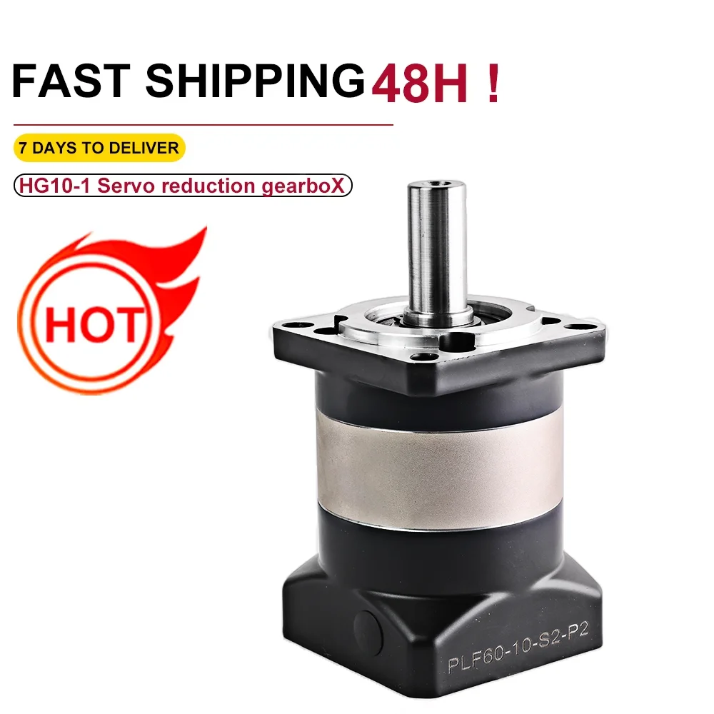 

2.5A 1.3N.m PLF60-L1-3-J16 HG5/7/10-1 400W ac servo motorHigh precision planetary reducer sewing machine gearbox AC Servo Motor